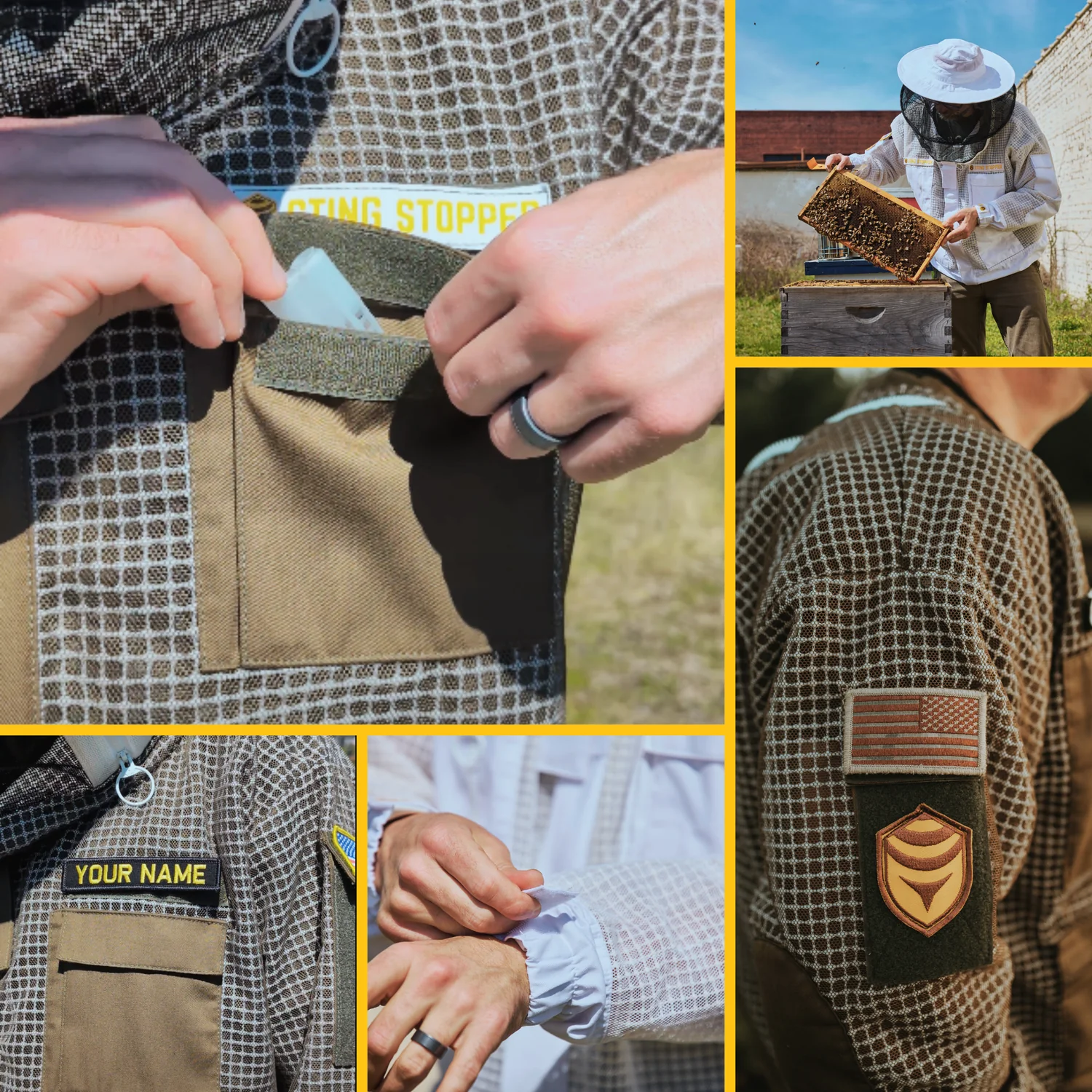 Professional Three Layer Ventilated Beekeeping Jacket - Image 11