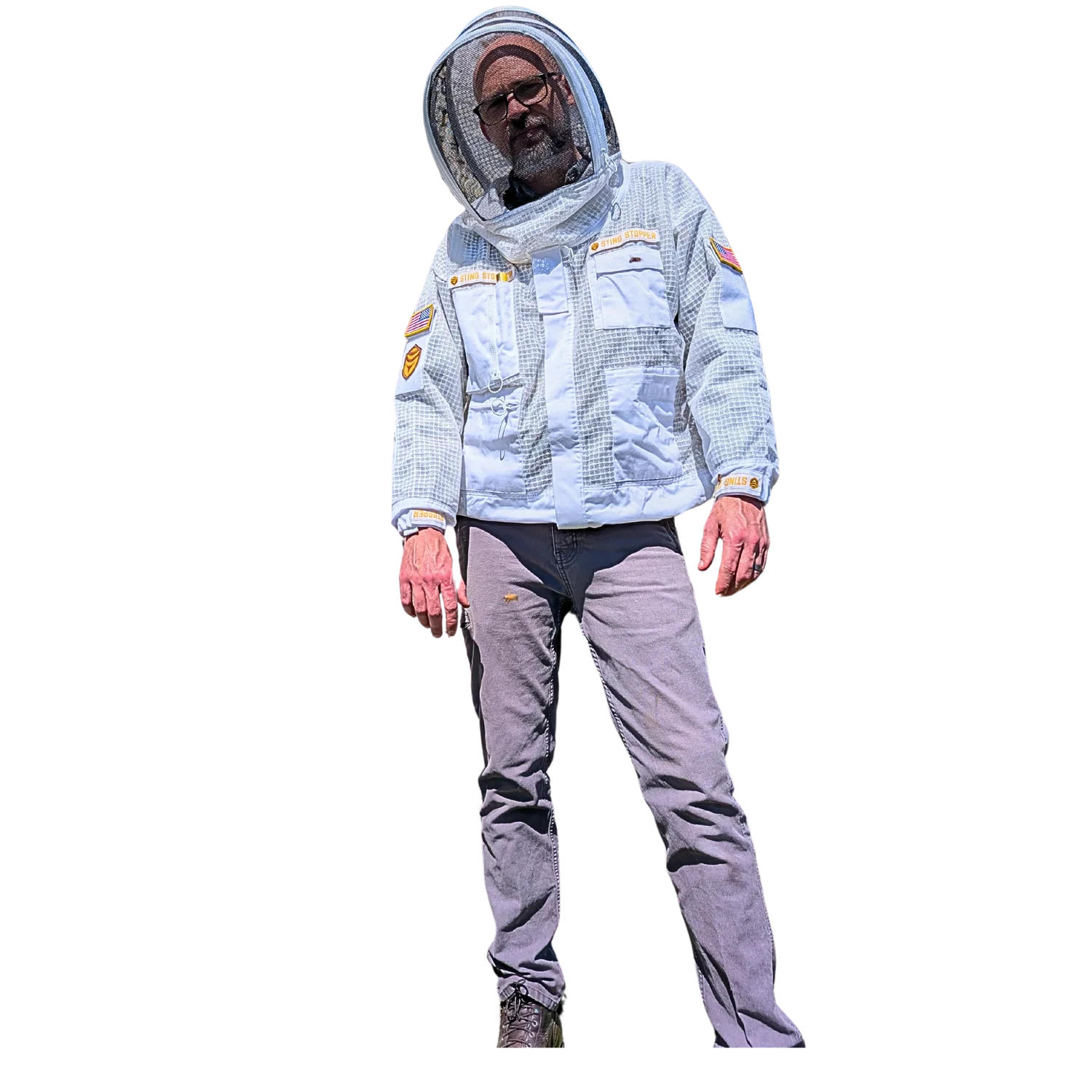 Professional Three Layer Ventilated Beekeeping Jacket - Image 16