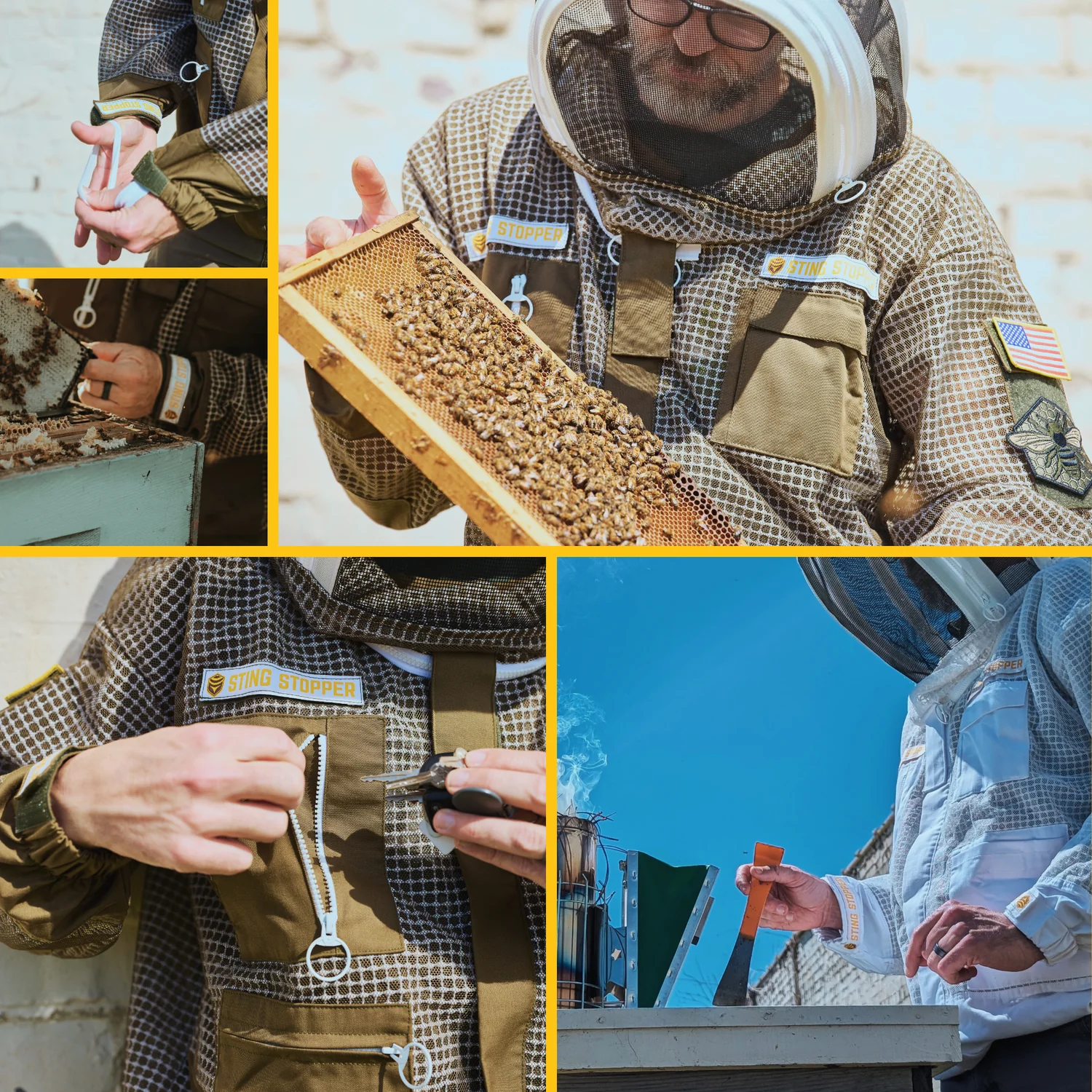 Professional Three Layer Ventilated Beekeeping Jacket - Image 9