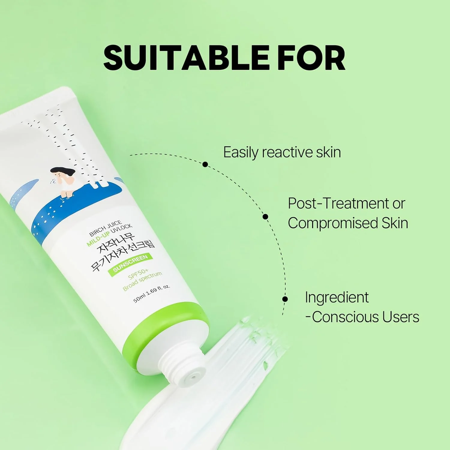 Round Lab Birch Juice Mild-Up UV Lock Sunscreen - Image 2