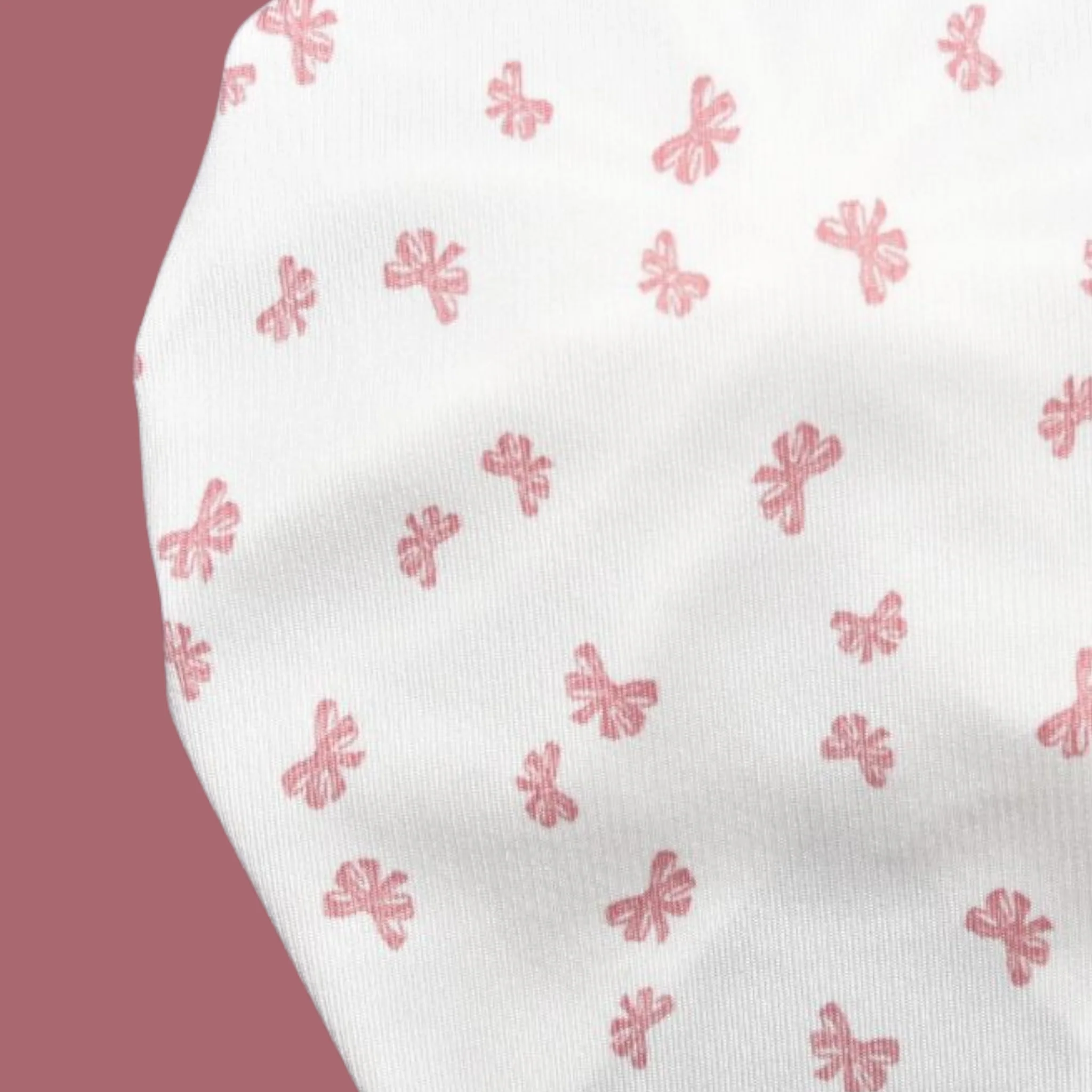 Ruthie | Pink Bows | Ribbed Headwrap - Image 2