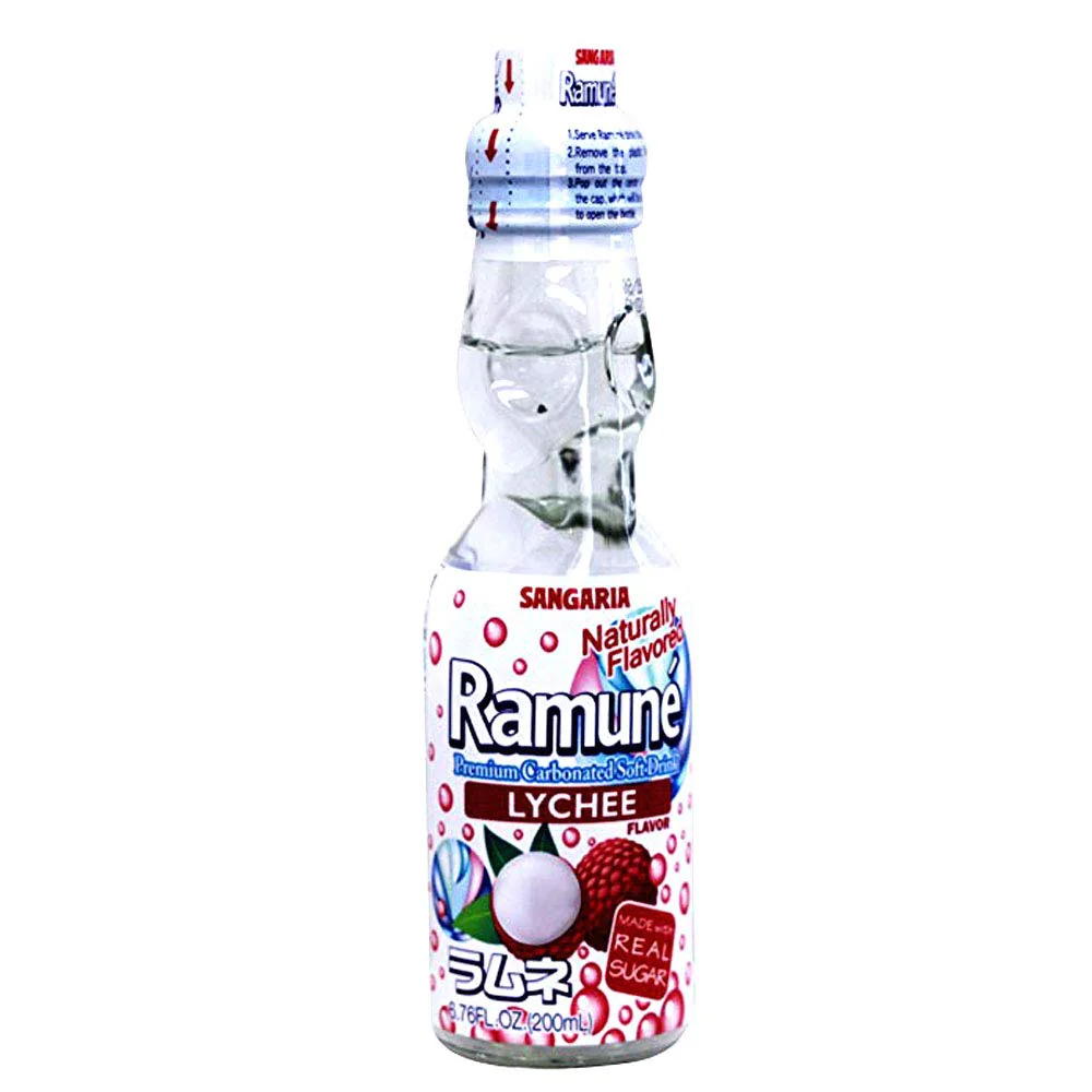 Sangaria Ramune, 6.76 Fluid Ounce (Lychee, 6 Bottles) - Image 3