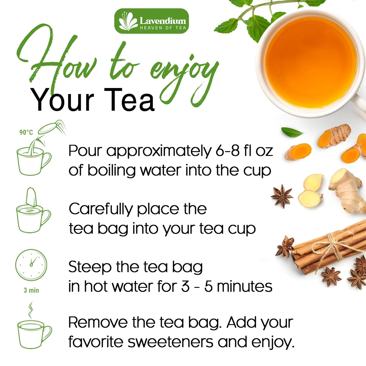 SIimming Detox Tea Caffeine Free - Herbal Tea with Chamomile, Hibiscus Tea & Ginger Root - Image 3