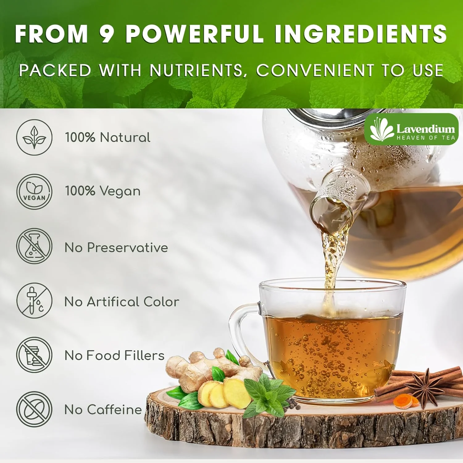 SIimming Detox Tea Caffeine Free - Herbal Tea with Chamomile, Hibiscus Tea & Ginger Root - Image 9