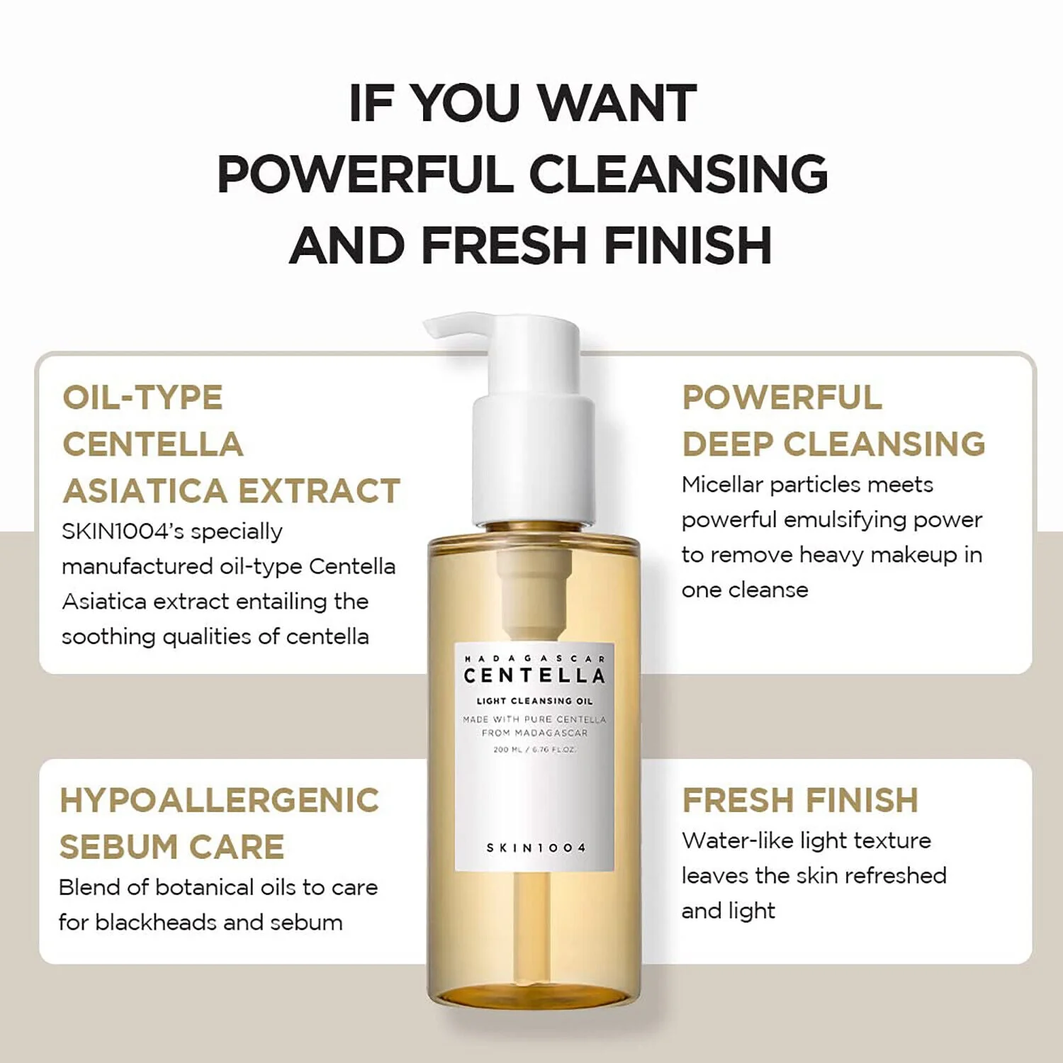 SKIN1004 Madagascar Centella Light Cleansing Oil - Image 4