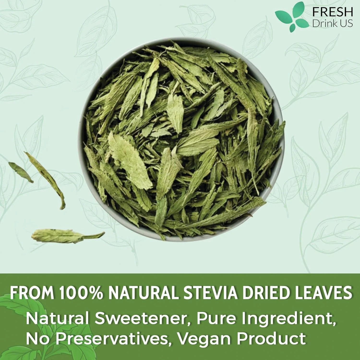 Stevia Leaf, Whole Dried Leaves, Tea Bags, Powder, 100% Natural and Pure from Stevia Leaves. Sugar Substitute for Tea, Coffee. Loose Leaf Stevia Herbal Tea. Zero Calorie Sweetener. No Sugar, No Caffeine, No Gluten, Vegan. - Image 9