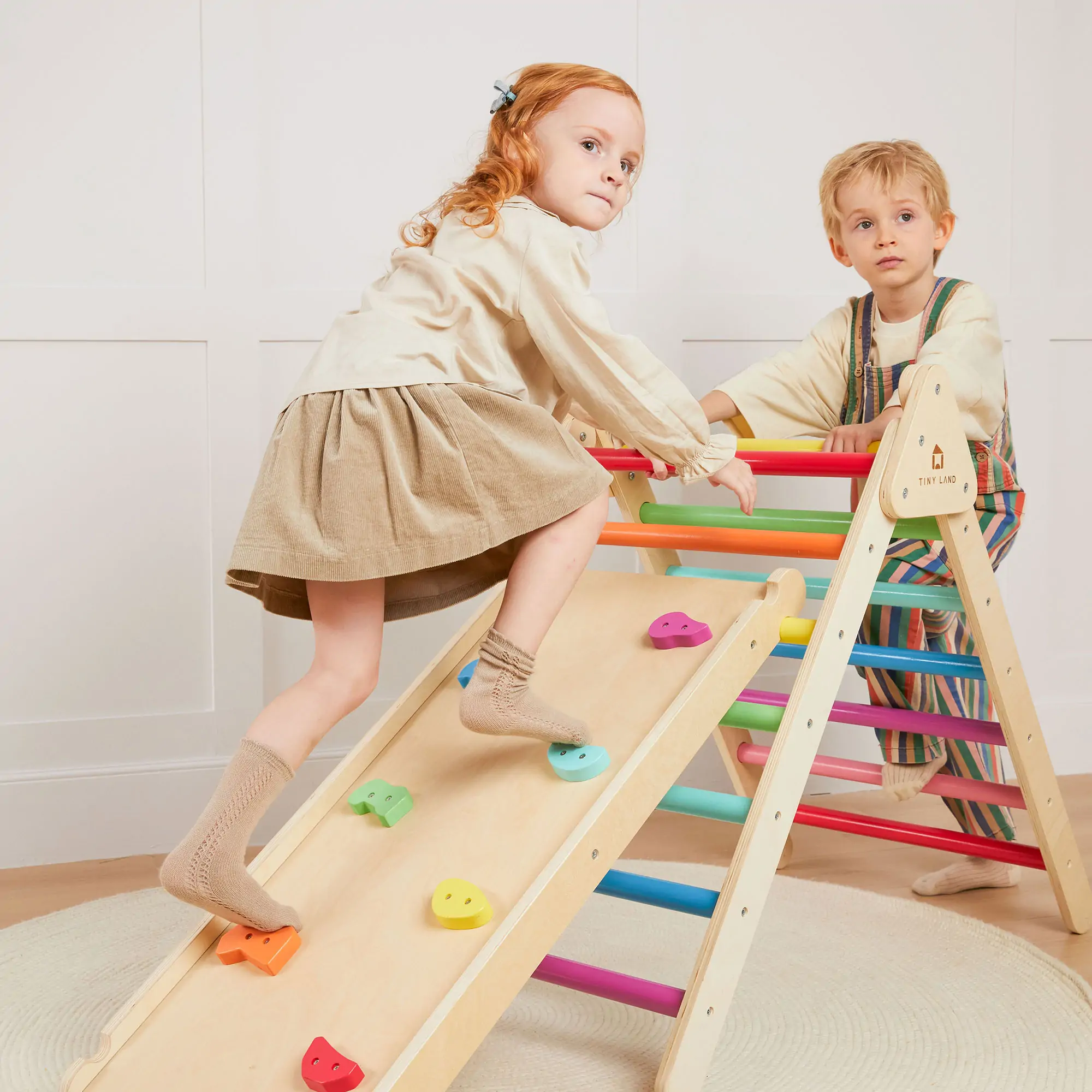 Tiny Land® 7-in-1 Rainbow Climbing Set - Image 5