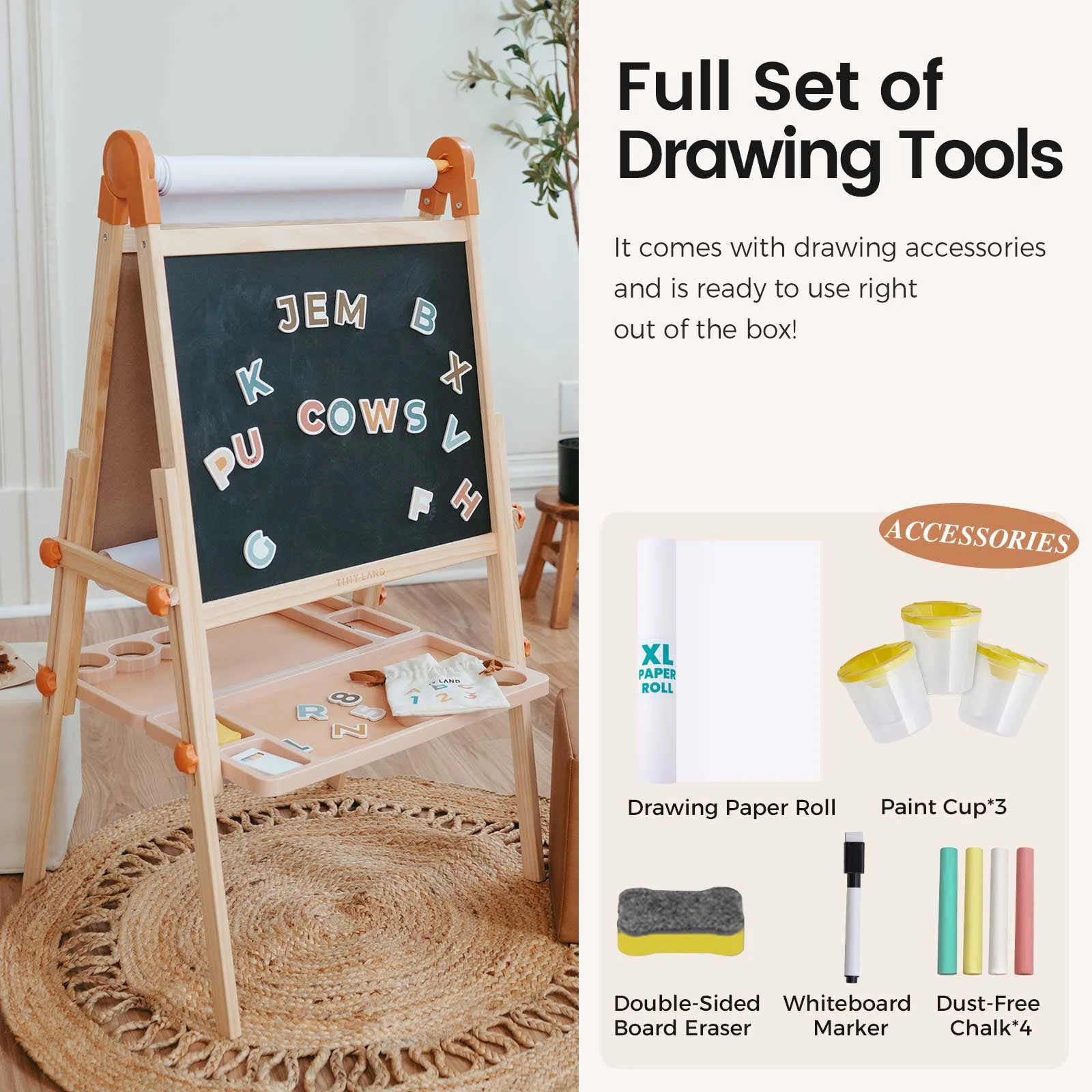 Tiny Land® Magnitales Easel for Kids - Image 2