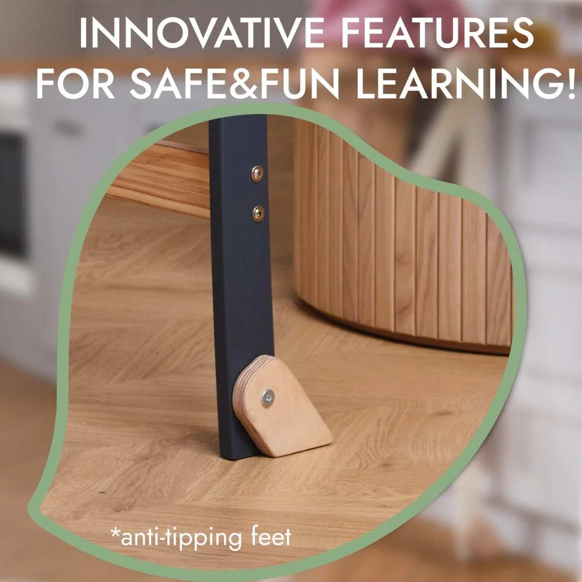 Toddler Learning Tower: Step stool for Kids - Graphite - Image 4