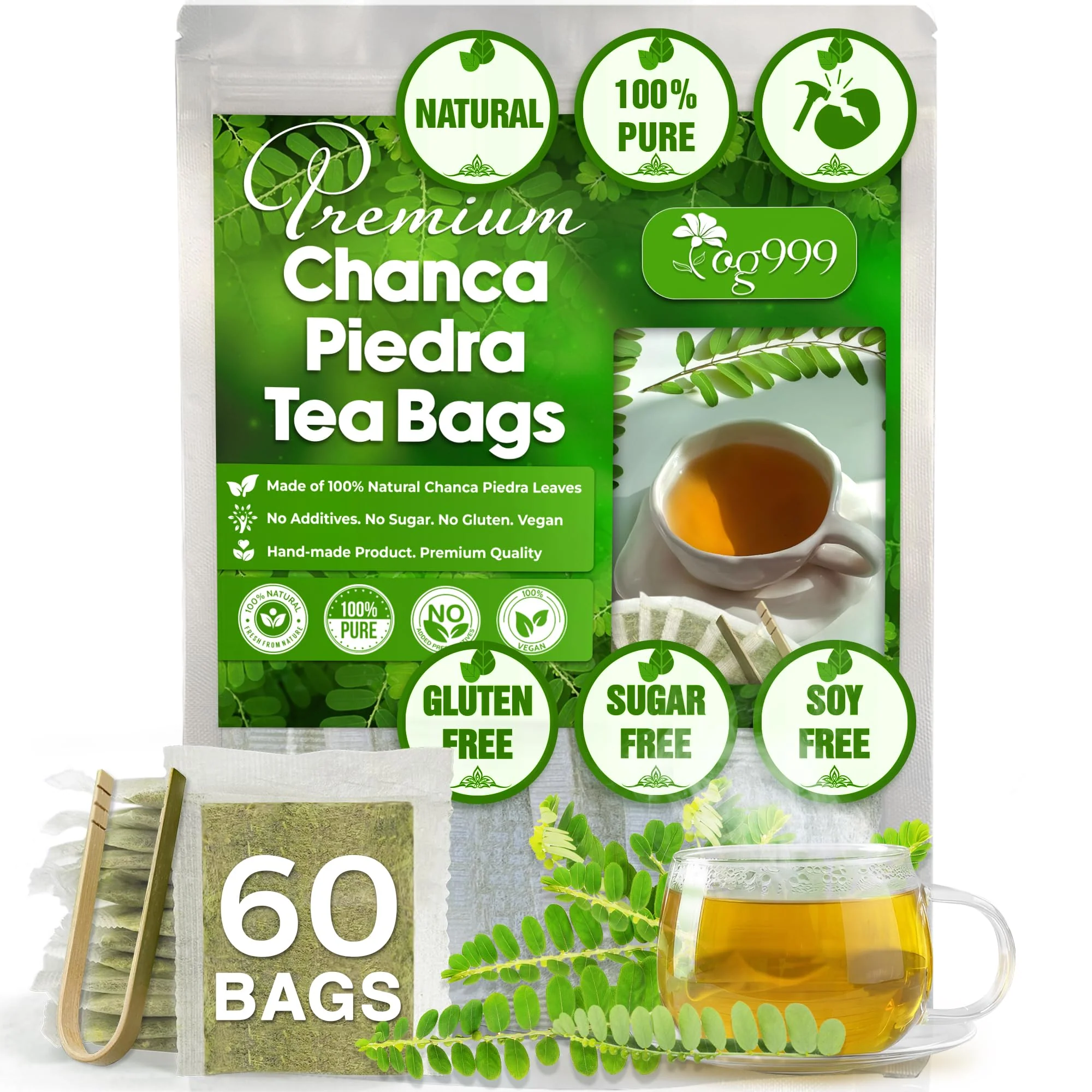 TOG999, Premium 120 Moringa Leaf Tea Bags, 100% Natural & Pure from Moringa Leaves. Loose Leaf Moringa Herbal Tea. Moringa Leaf Tea. No Sugar, No Caffeine, No Gluten, Vegan. - Image 11