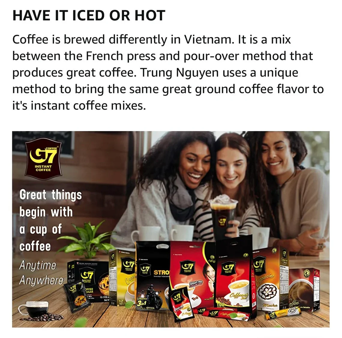 Trung Nguyen — G7 Helicopter 3 In-1 Instant Vietnamese Coffee, 1 pack of 100 single serve - Image 3