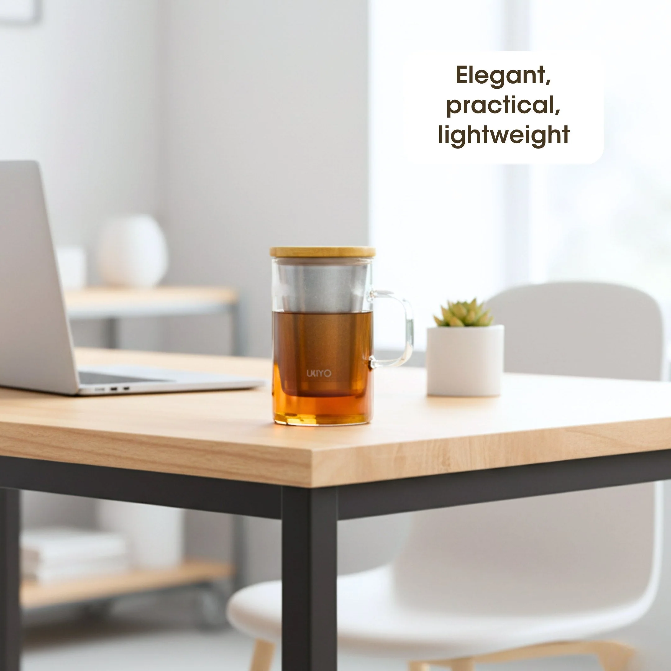 Ukiyo Wood - Glass & Stainless Steel Tea Infuser - Image 10