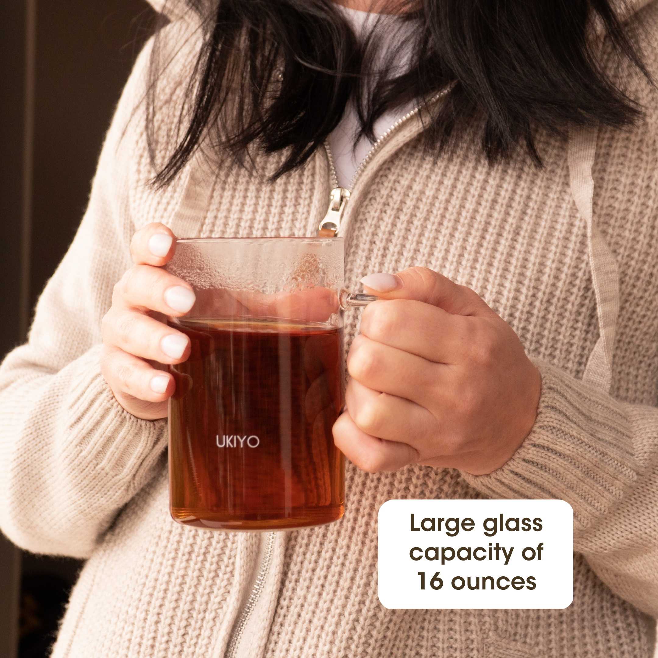 Ukiyo Wood - Glass & Stainless Steel Tea Infuser - Image 5