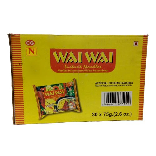 Wai Wai Instant Noodles, Chicken Flavored, 2.6-Ounce 75g Packages (Pack of 30) - Image 7