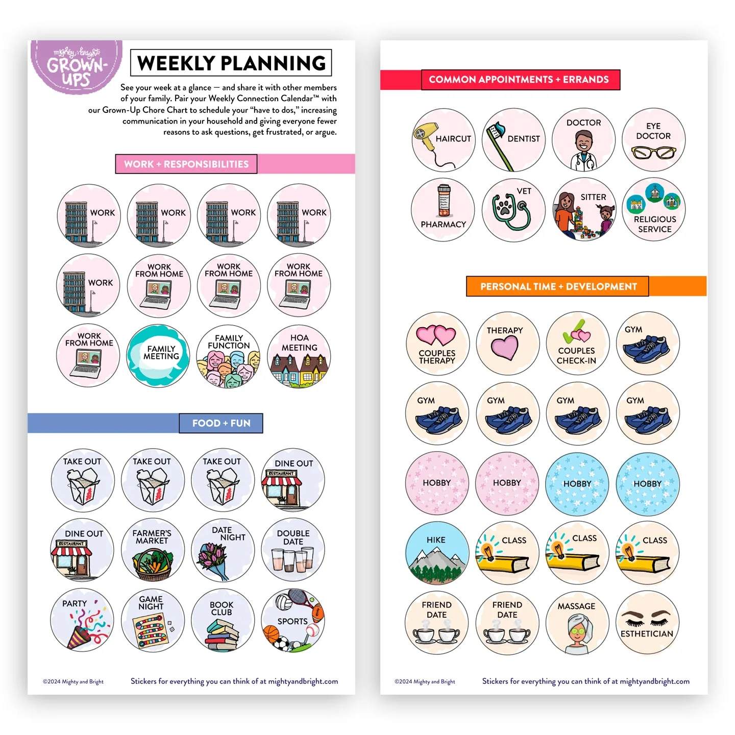 Weekly Calendar for Grown-Ups - Image 3