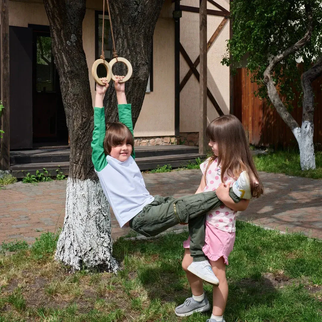 Wooden gymnastic rings for kids - Image 6