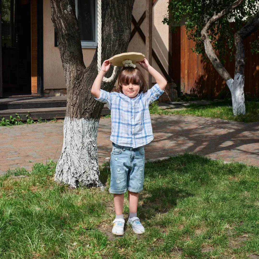 Wooden rope swing for kids - Image 7