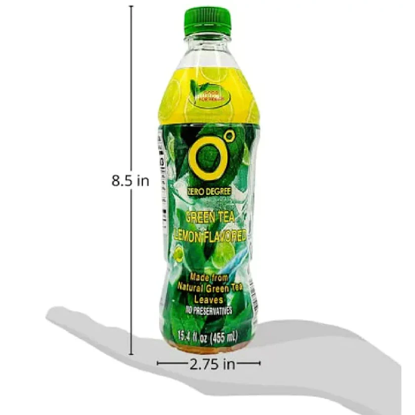 Zero Degree Green Tea Lemon Flavor - 455ml - Image 3